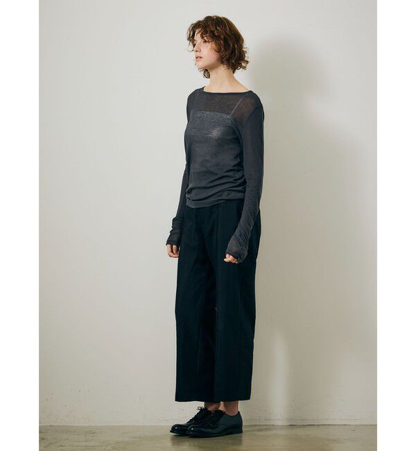 MARMARMAR「MARMARMAR クルーネックシアープルオーバー」|Tシャツ・カットソー|