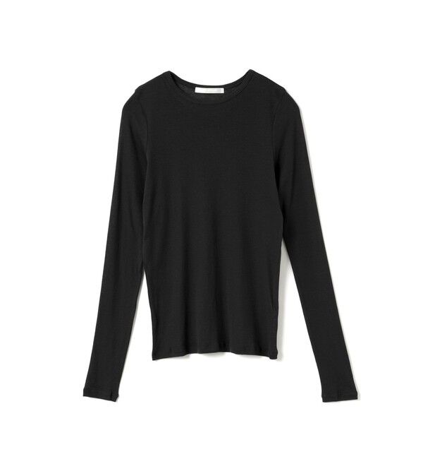 MARMARMAR「MARMARMAR クルーネックシアープルオーバー」|Tシャツ・カットソー|ブラック