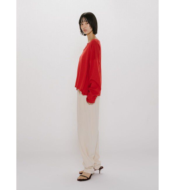 MIDIUMISOLID「MIDIUMISOLID for Ladies スキッパーワイドプルオーバー」|ニット・セーター|