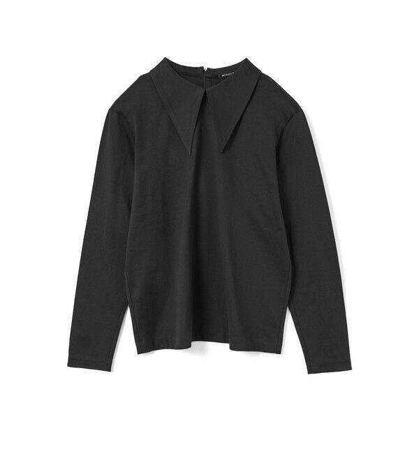 mizuiro ind「mizuiro ind ロングカラーロングスリーブプルオーバー」|Tシャツ・カットソー|