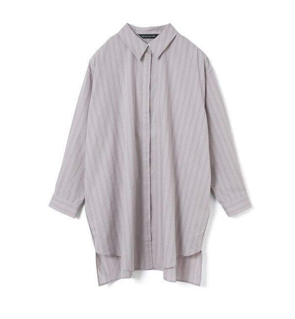mizuiro ind「mizuiro ind ストライプボックスカットシャツ」|シャツ・ブラウス|