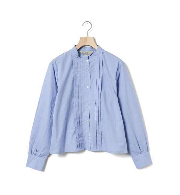 MidiUmi「MidiUmi タックショートシャツ」|シャツ・ブラウス|サックス