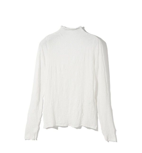 MIDIUMISOLID「MIDIUMISOLID for Ladies シアーハイネックインナー」|Tシャツ・カットソー|オフホワイト