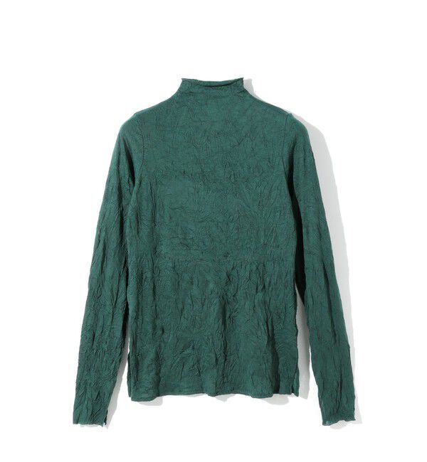 MIDIUMISOLID「MIDIUMISOLID for Ladies シアーハイネックインナー」|Tシャツ・カットソー|グリーン