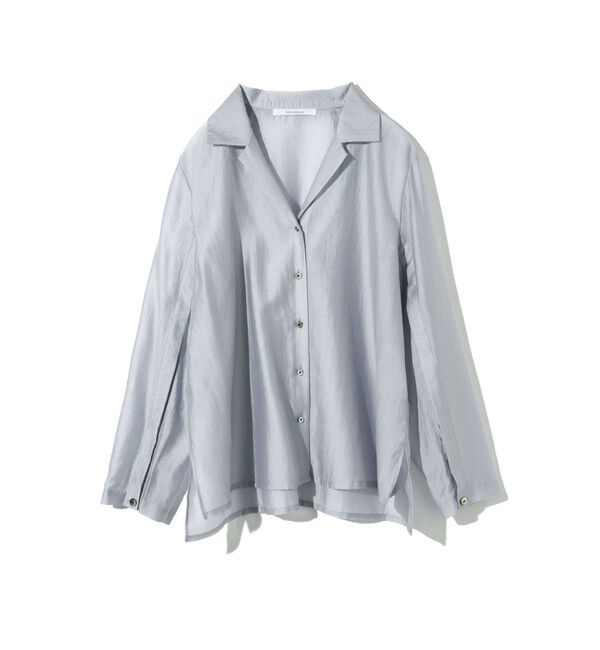 MIDIUMISOLID「MIDIUMISOLID for Ladies エアスプリットシャツ」|シャツ・ブラウス|サックス