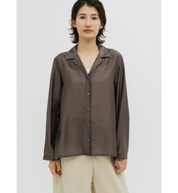 MIDIUMISOLID「MIDIUMISOLID for Ladies エアスプリットシャツ」|シャツ・ブラウス|
