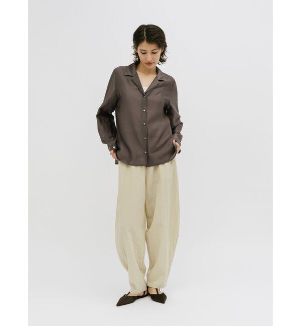 MIDIUMISOLID「MIDIUMISOLID for Ladies エアスプリットシャツ」|シャツ・ブラウス|