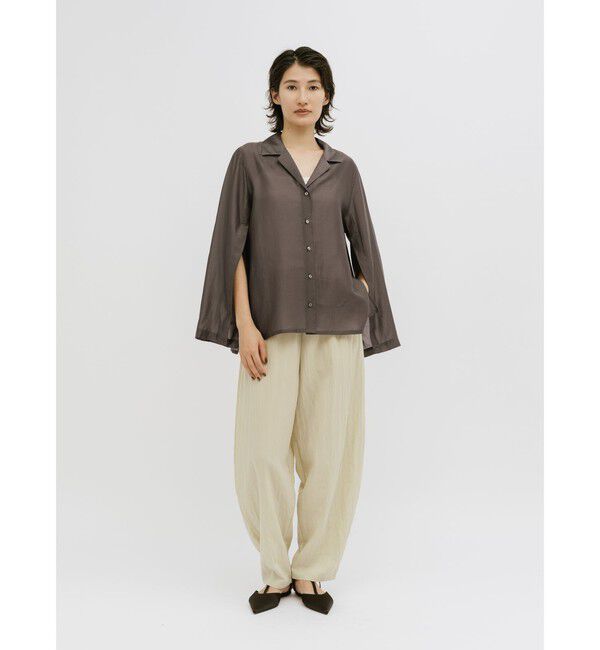MIDIUMISOLID「MIDIUMISOLID for Ladies エアスプリットシャツ」|シャツ・ブラウス|