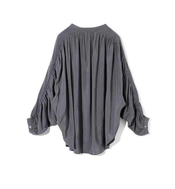MIDIUMISOLID「MIDIUMISOLID for Ladies ギャザースリーブブラウス」|シャツ・ブラウス|