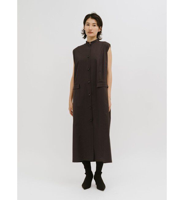 MIDIUMISOLID「MIDIUMISOLID for Ladies エッジラインロングジレ」|ベスト・ジレ|