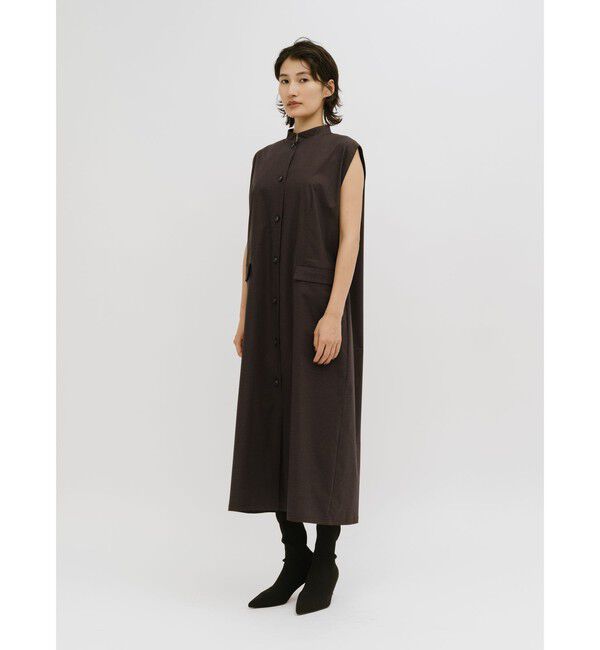 MIDIUMISOLID「MIDIUMISOLID for Ladies エッジラインロングジレ」|ベスト・ジレ|