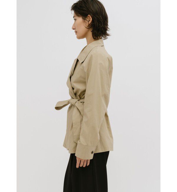 MIDIUMISOLID「MIDIUMISOLID for Ladies ラップトレンチシャツ」|シャツ・ブラウス|
