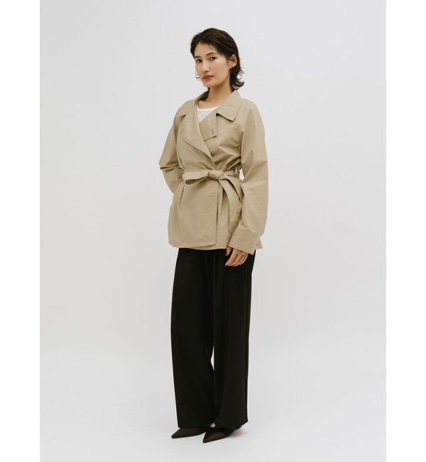 MIDIUMISOLID「MIDIUMISOLID for Ladies ラップトレンチシャツ」|シャツ・ブラウス|
