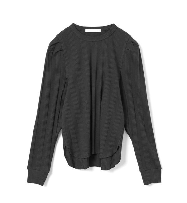 MARMARMAR「MARMARMAR ドルマンスリーブリブプルオーバー」|Tシャツ・カットソー|ブラック