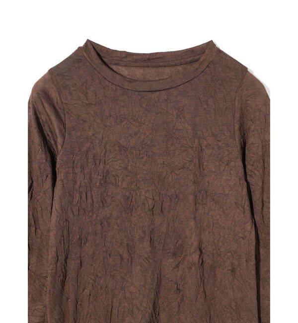 MIDIUMISOLID「MIDIUMISOLID for Ladies ワッシャーシアークルーネックインナー」|Tシャツ・カットソー|