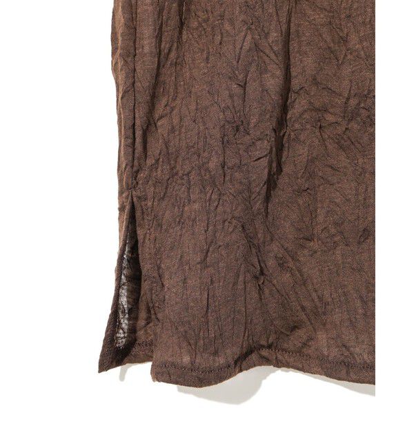 MIDIUMISOLID「MIDIUMISOLID for Ladies ワッシャーシアークルーネックインナー」|Tシャツ・カットソー|
