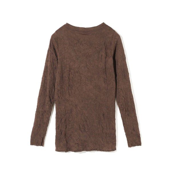 MIDIUMISOLID「MIDIUMISOLID for Ladies ワッシャーシアークルーネックインナー」|Tシャツ・カットソー|