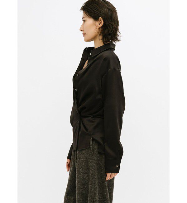 MIDIUMISOLID「MIDIUMISOLID for Ladies ヒドゥンラップシャツ」|シャツ・ブラウス|