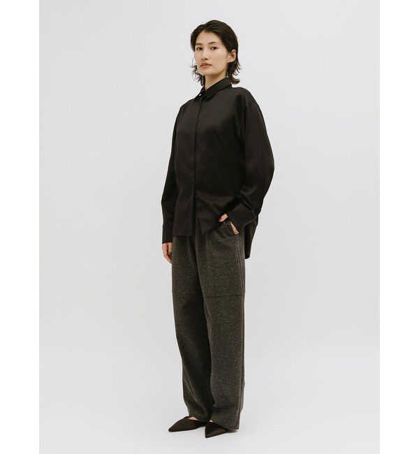 MIDIUMISOLID「MIDIUMISOLID for Ladies ヒドゥンラップシャツ」|シャツ・ブラウス|