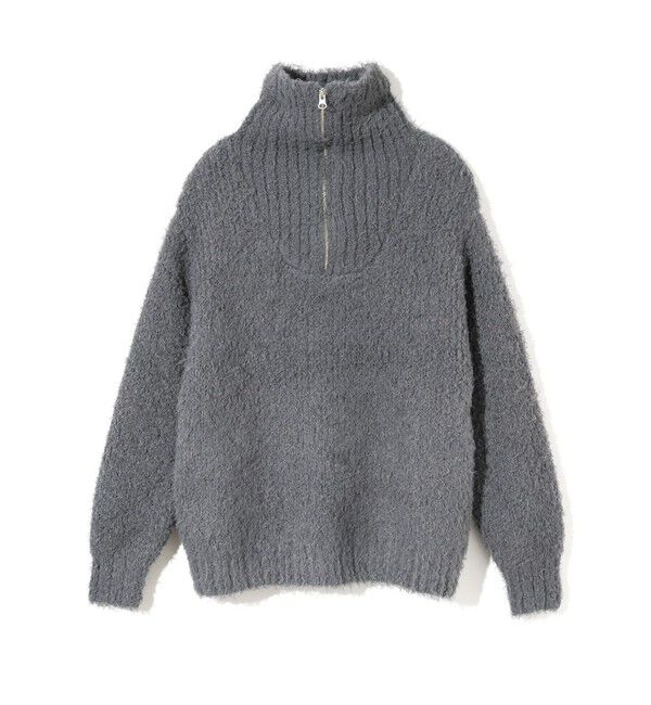 MIDIUMISOLID「MIDIUMISOLID for Ladies クラウドループジップニット」|ニット・セーター|