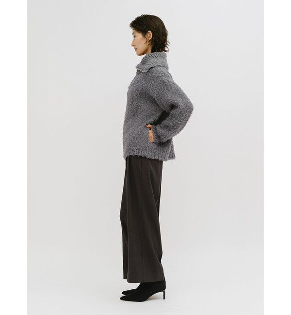 MIDIUMISOLID「MIDIUMISOLID for Ladies クラウドループジップニット」|ニット・セーター|