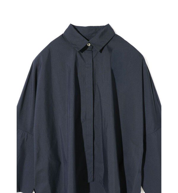 MIDIUMISOLID「MIDIUMISOLID for Ladies コットンナイロンワイドシャツ」|シャツ・ブラウス|