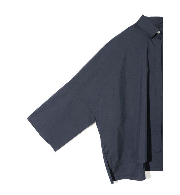 MIDIUMISOLID「MIDIUMISOLID for Ladies コットンナイロンワイドシャツ」|シャツ・ブラウス|
