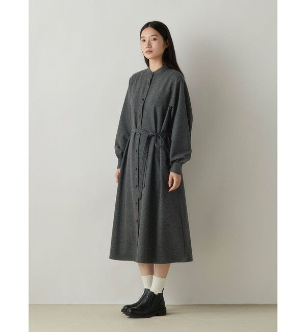 MidiUmi「MidiUmi スタンドカラーコートワンピース」|ワンピース|