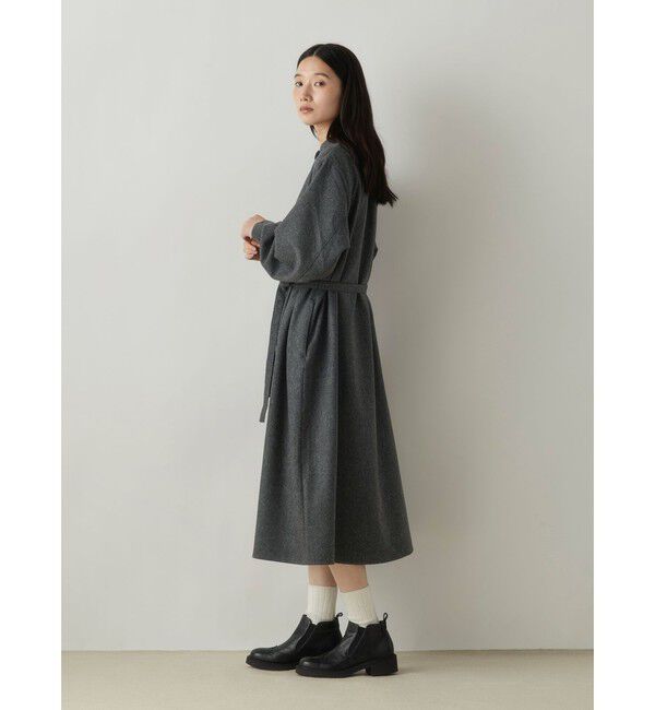 MidiUmi「MidiUmi スタンドカラーコートワンピース」|ワンピース|