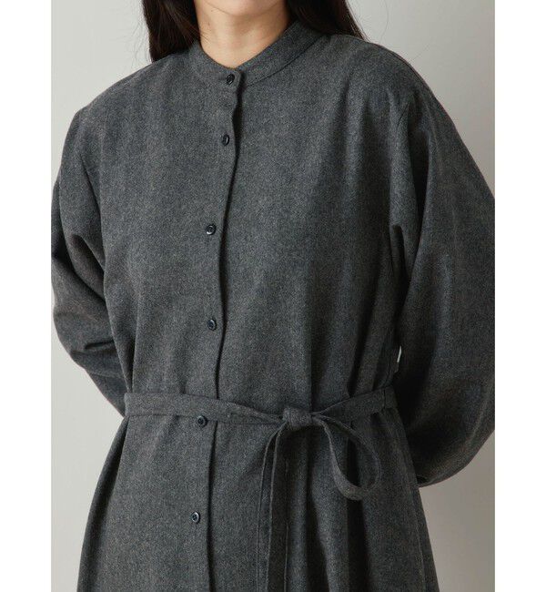 MidiUmi「MidiUmi スタンドカラーコートワンピース」|ワンピース|