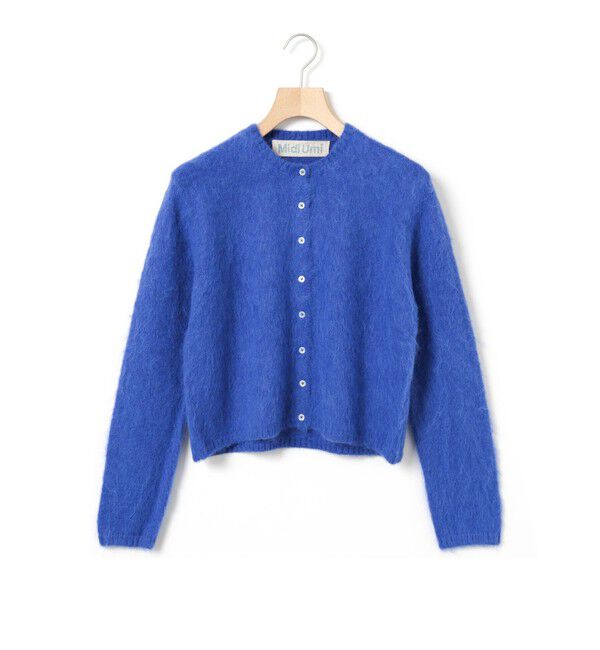 MidiUmi「MidiUmi シャギーニットカーディガン」|カーディガン|ブルー