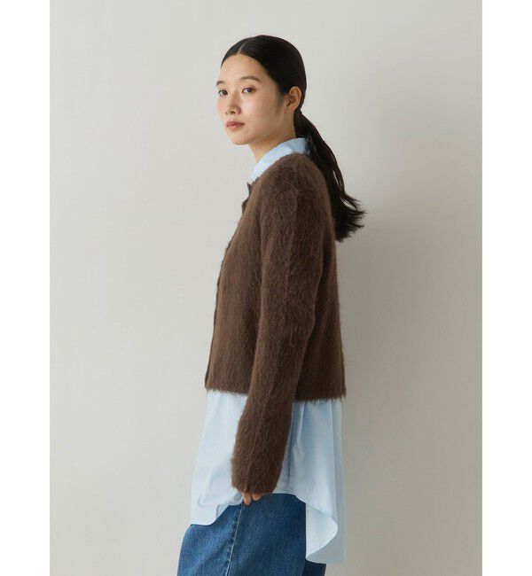 MidiUmi「MidiUmi シャギーニットカーディガン」|カーディガン|