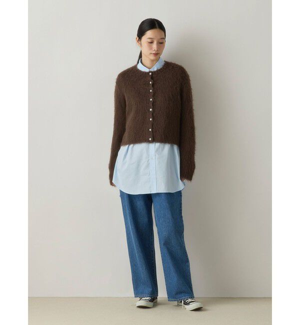 MidiUmi「MidiUmi シャギーニットカーディガン」|カーディガン|