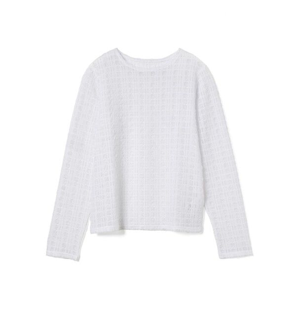MARMARMAR「MARMARMAR レースシアープルオーバー」|Tシャツ・カットソー|オフホワイト