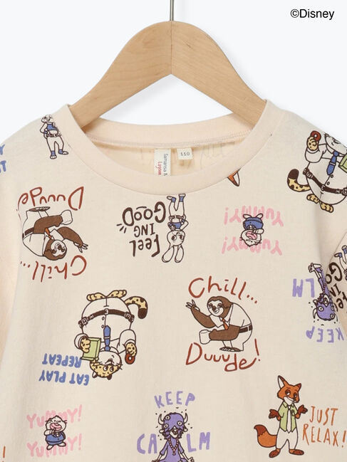 Samansa Mos2 Lagom「【Disney】ズートピア/総柄プリントロンT」|Tシャツ・カットソー|