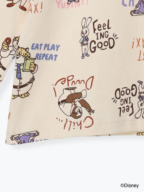 Samansa Mos2 Lagom「【Disney】ズートピア/総柄プリントロンT」|Tシャツ・カットソー|