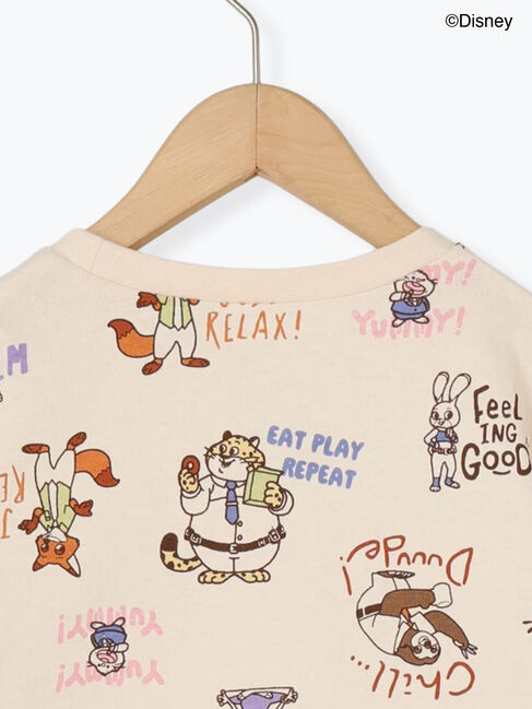 Samansa Mos2 Lagom「【Disney】ズートピア/総柄プリントロンT」|Tシャツ・カットソー|
