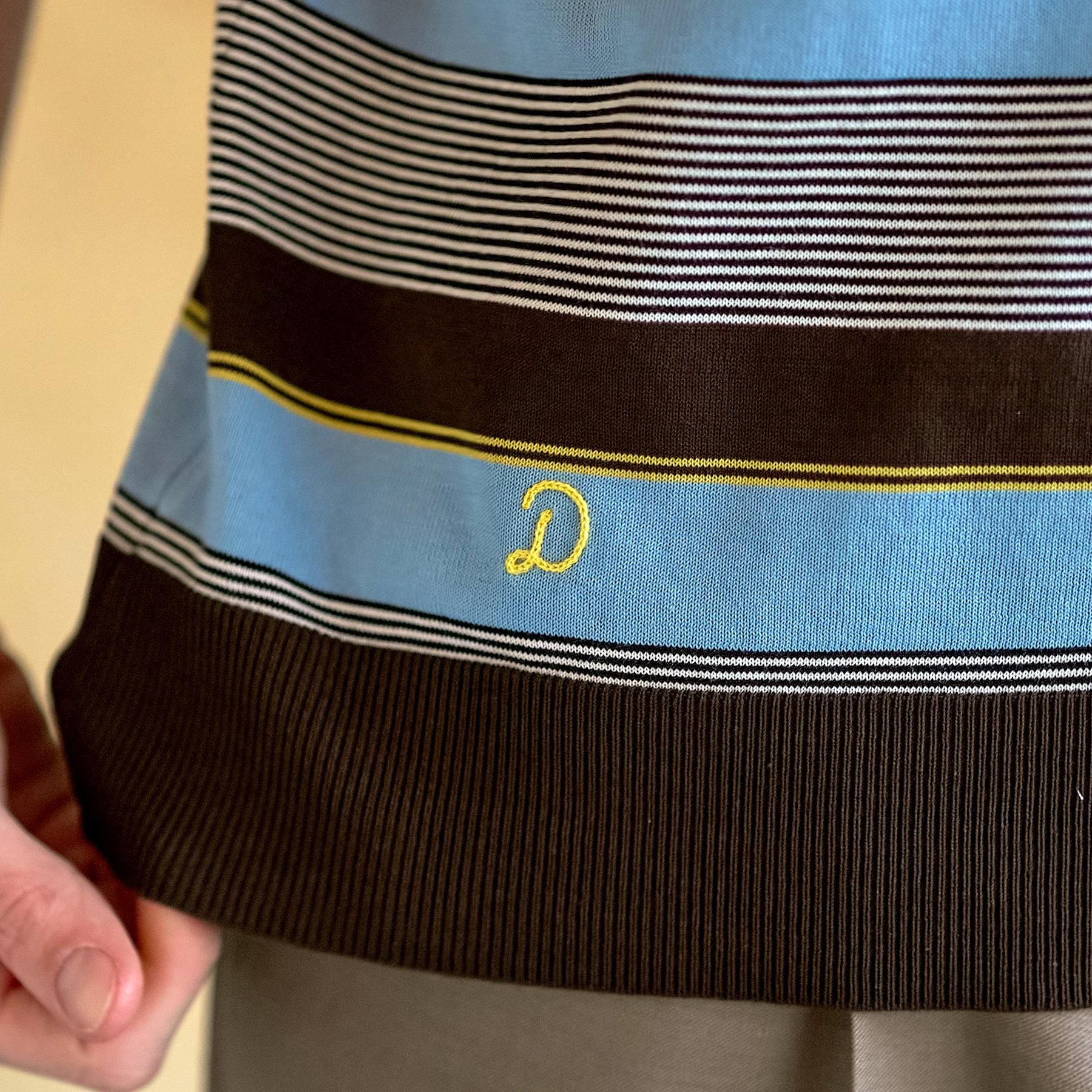 DRESSTERIOR「【ウォッシャブル】コットンシルク マルチボーダーニット」|ニット・セーター|