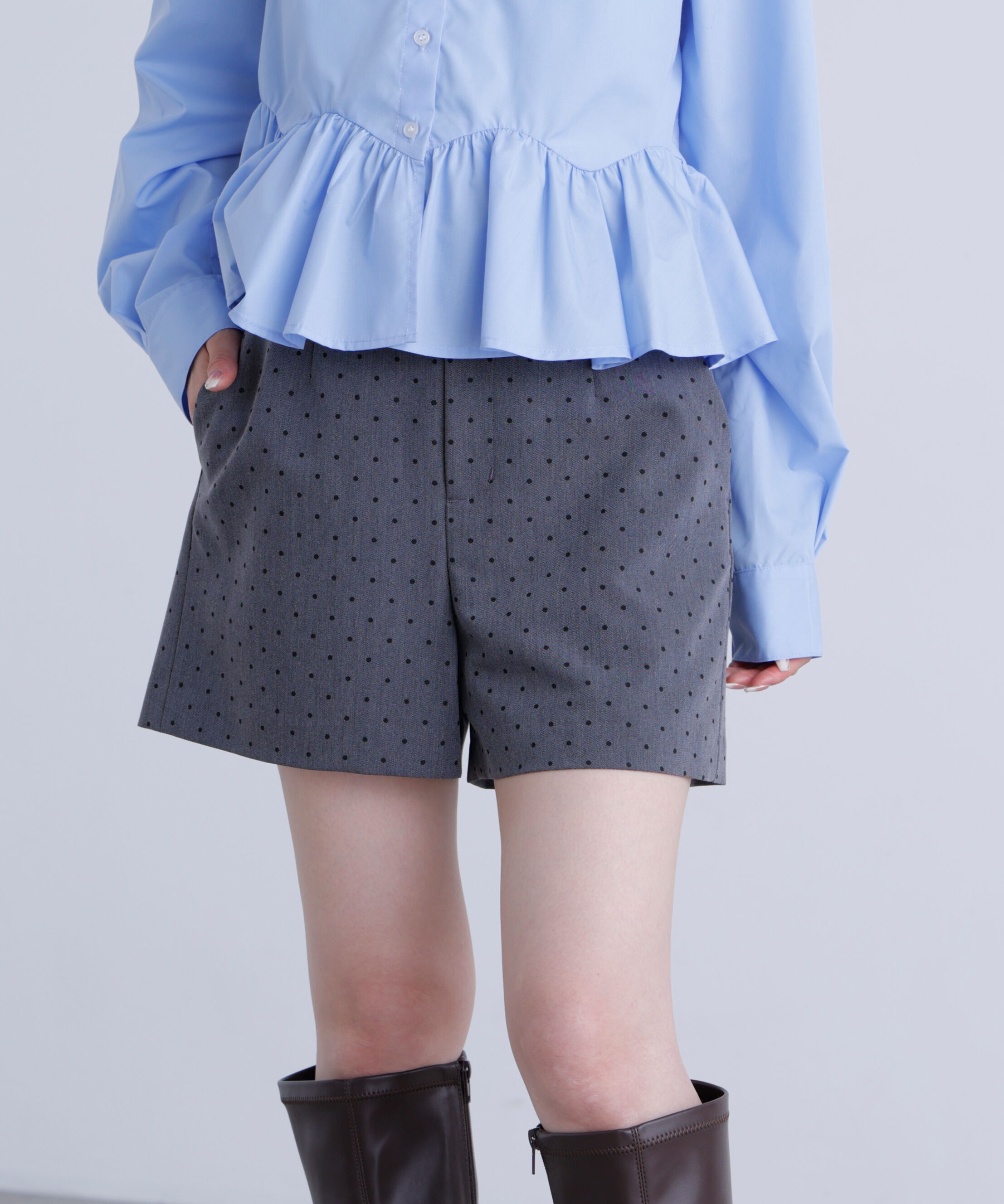  「〈セットアップ対応〉ハイウエストショートパンツ」|その他|