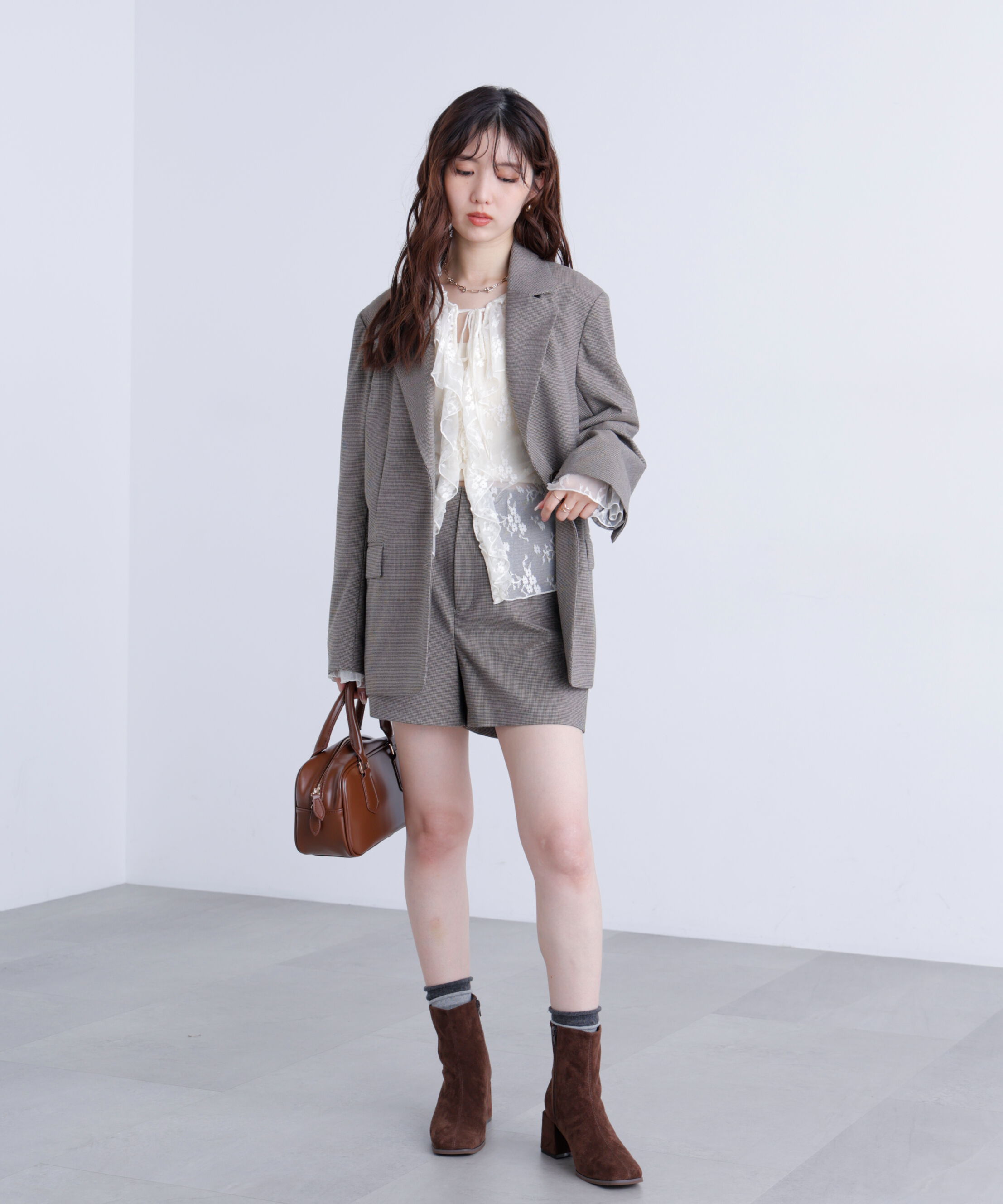  「〈セットアップ対応〉ハイウエストショートパンツ」|その他|