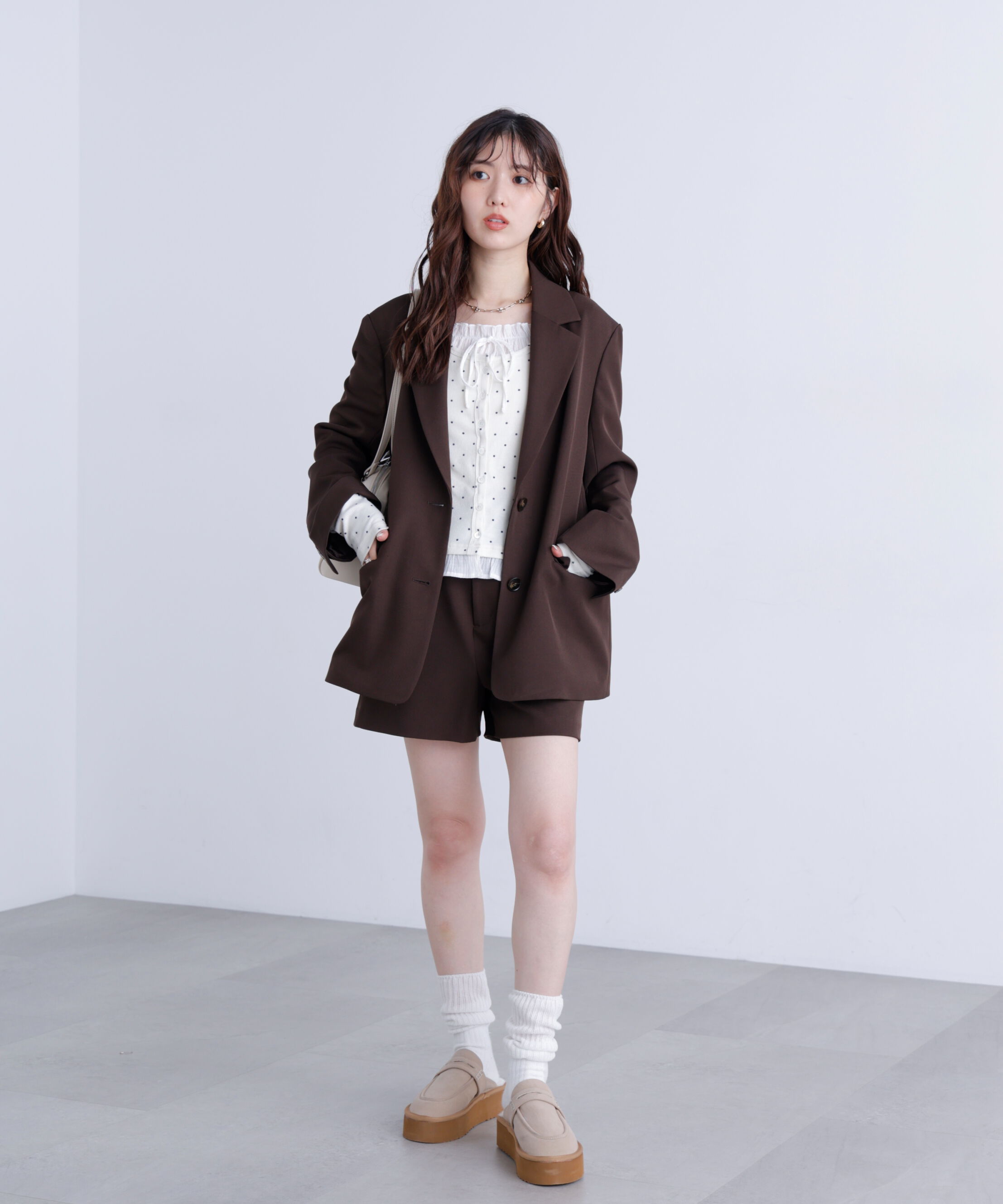  「〈セットアップ対応〉ハイウエストショートパンツ」|その他|