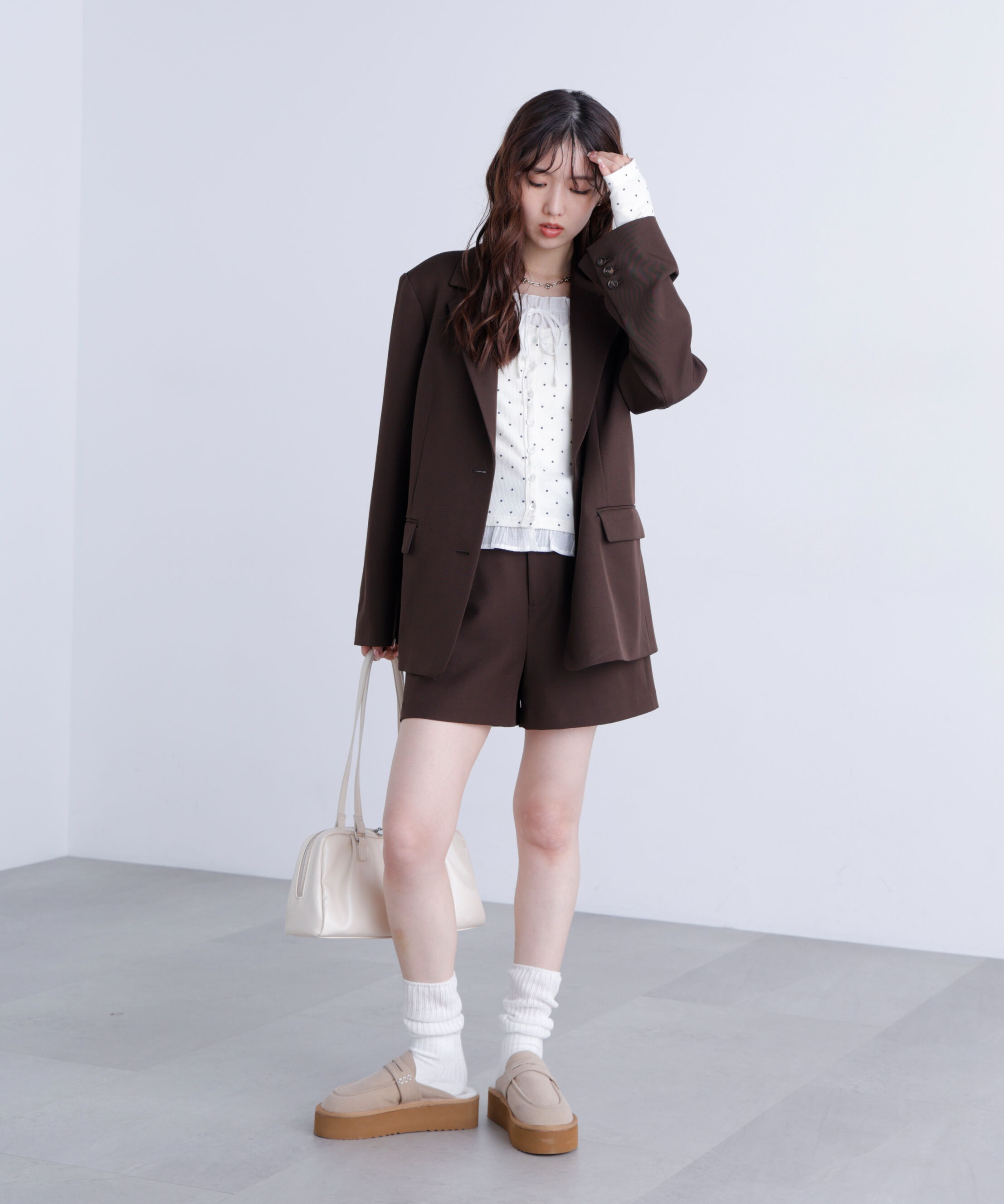  「〈セットアップ対応〉ハイウエストショートパンツ」|その他|