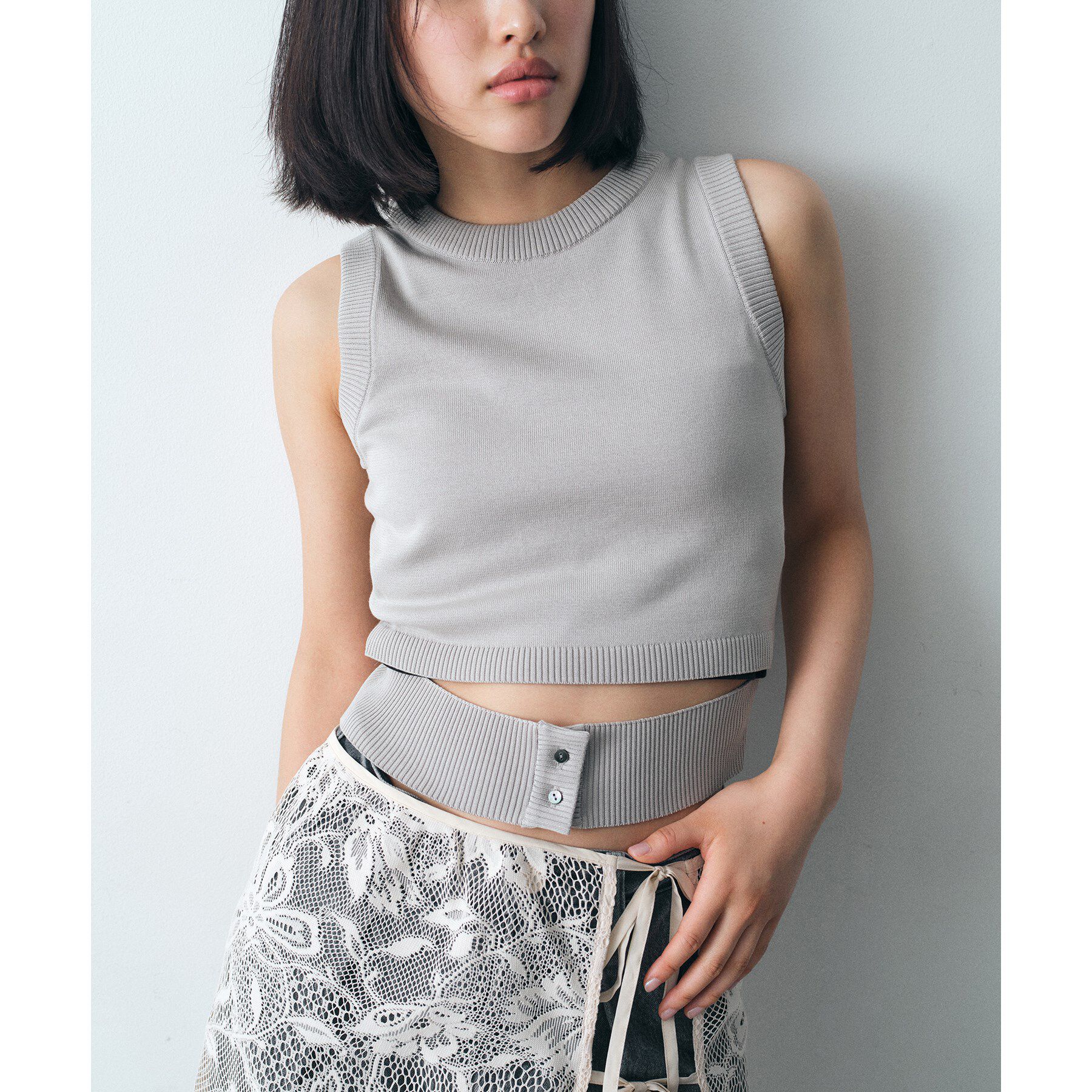 CODE A「design knit tank」|ニット・セーター|