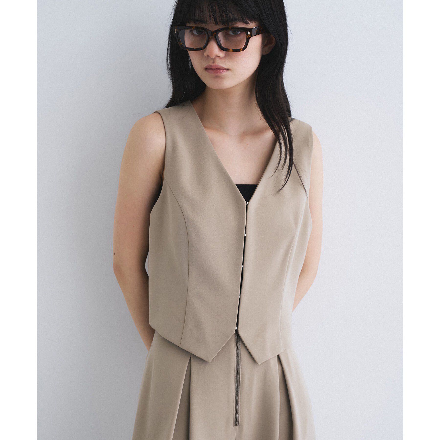 CODE A「front hook short vest」|ベスト・ジレ|