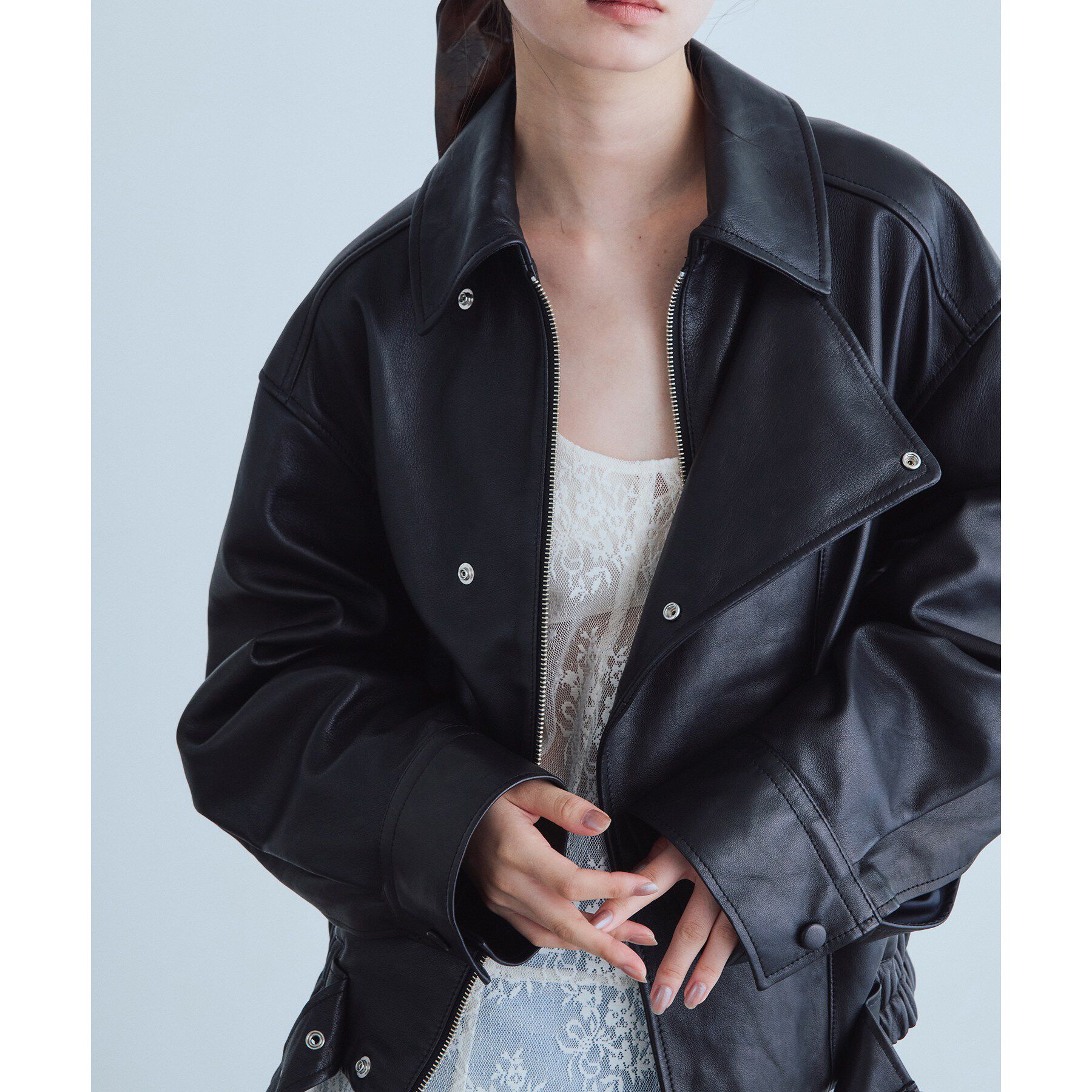 CODE A「UKI UKI＊CODE A｜leather blouson」|ブルゾン・スタジャン|