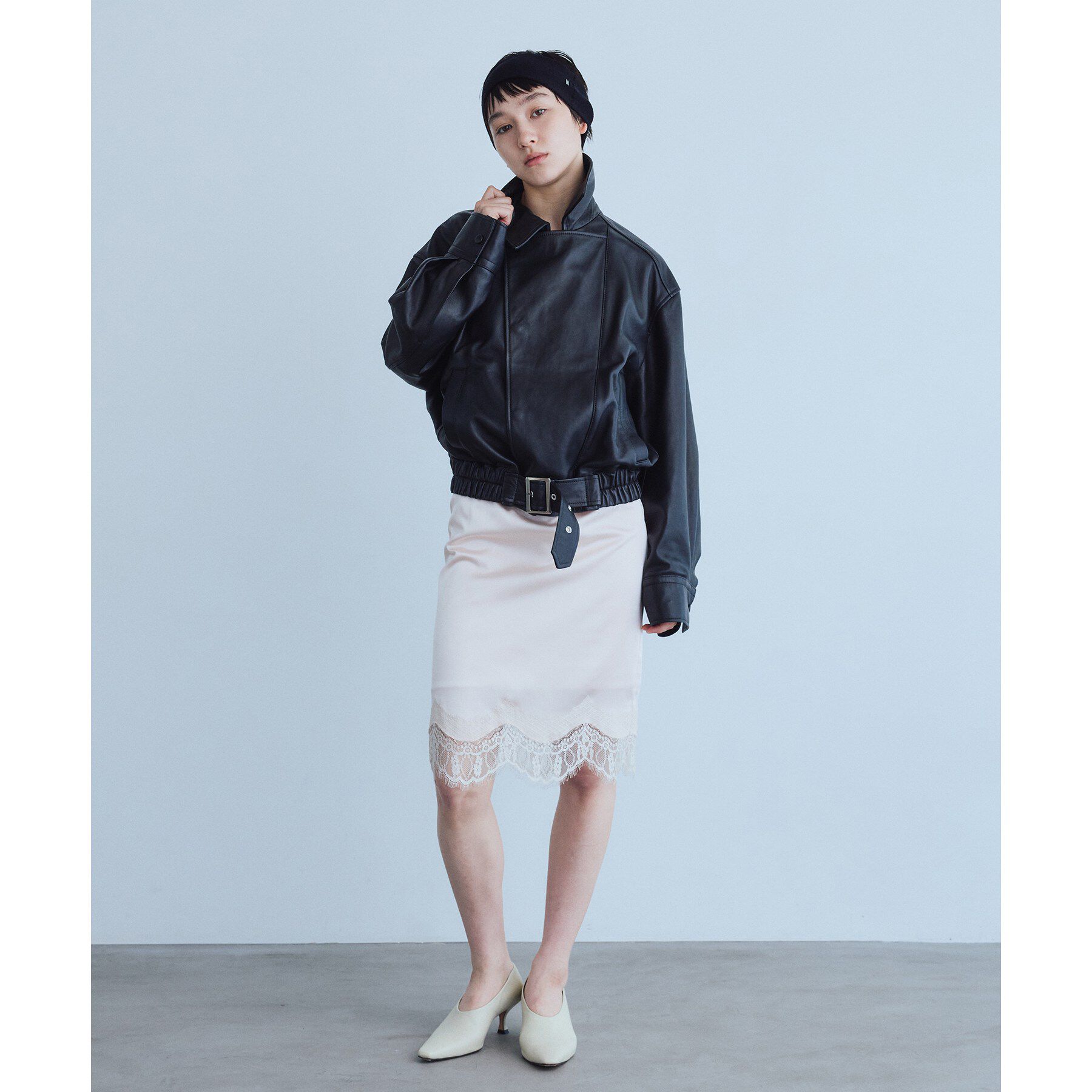 CODE A「UKI UKI＊CODE A｜leather blouson」|ブルゾン・スタジャン|