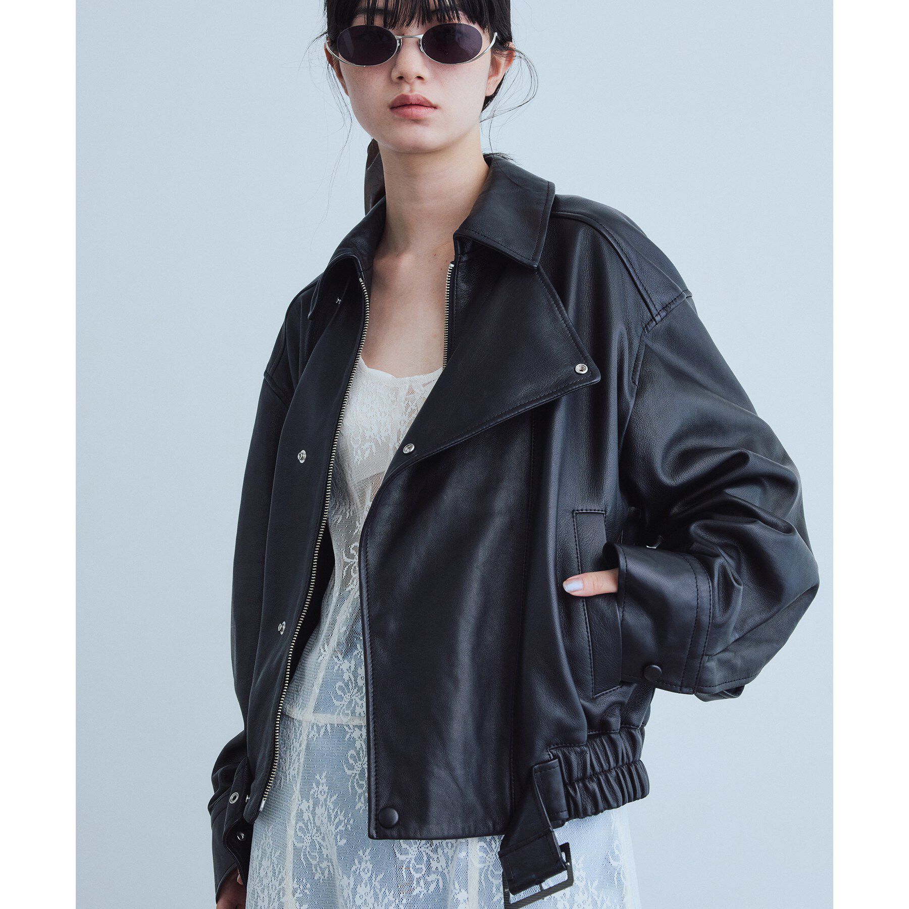 CODE A「UKI UKI＊CODE A｜leather blouson」|ブルゾン・スタジャン|