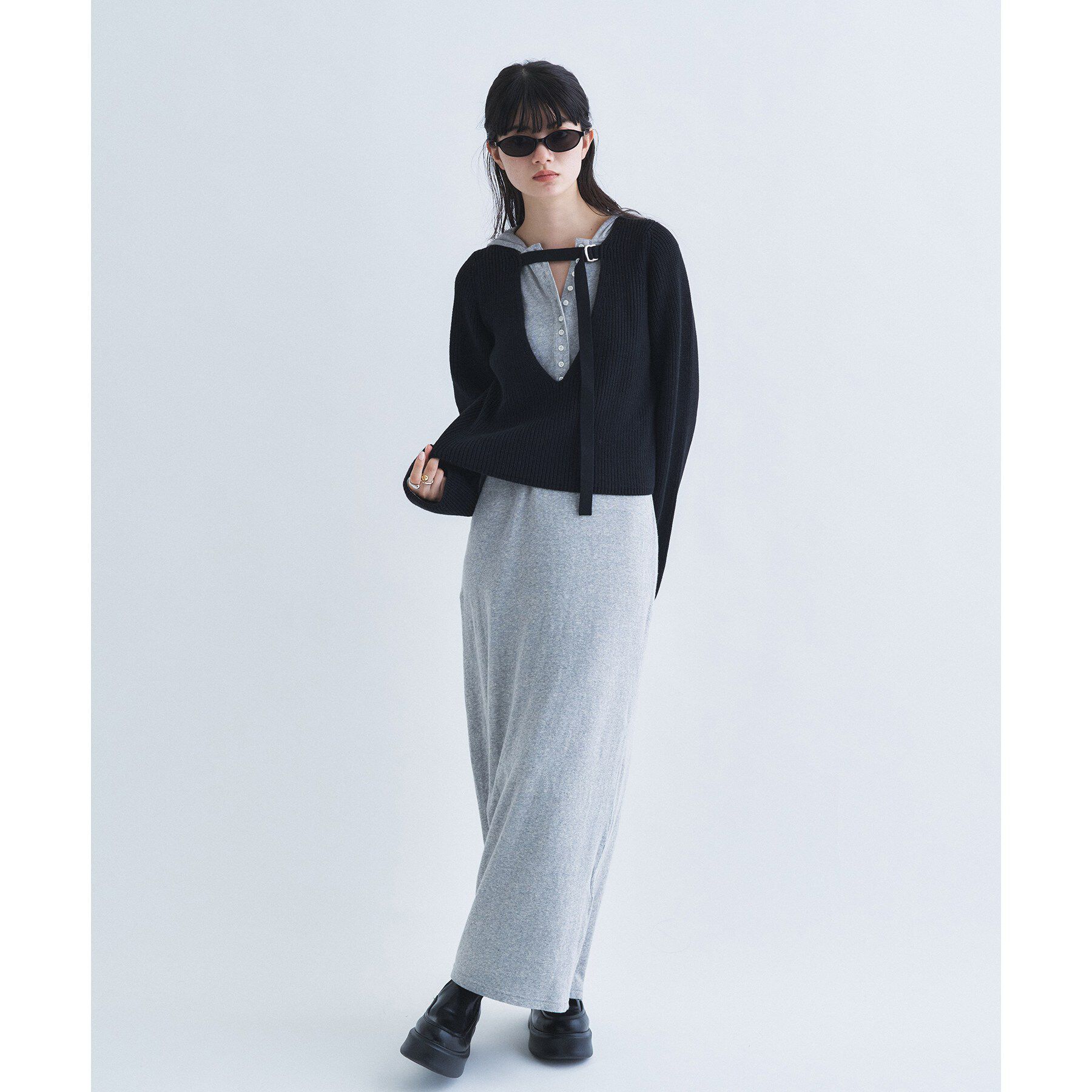 CODE A「deep V form knit」|ニット・セーター|