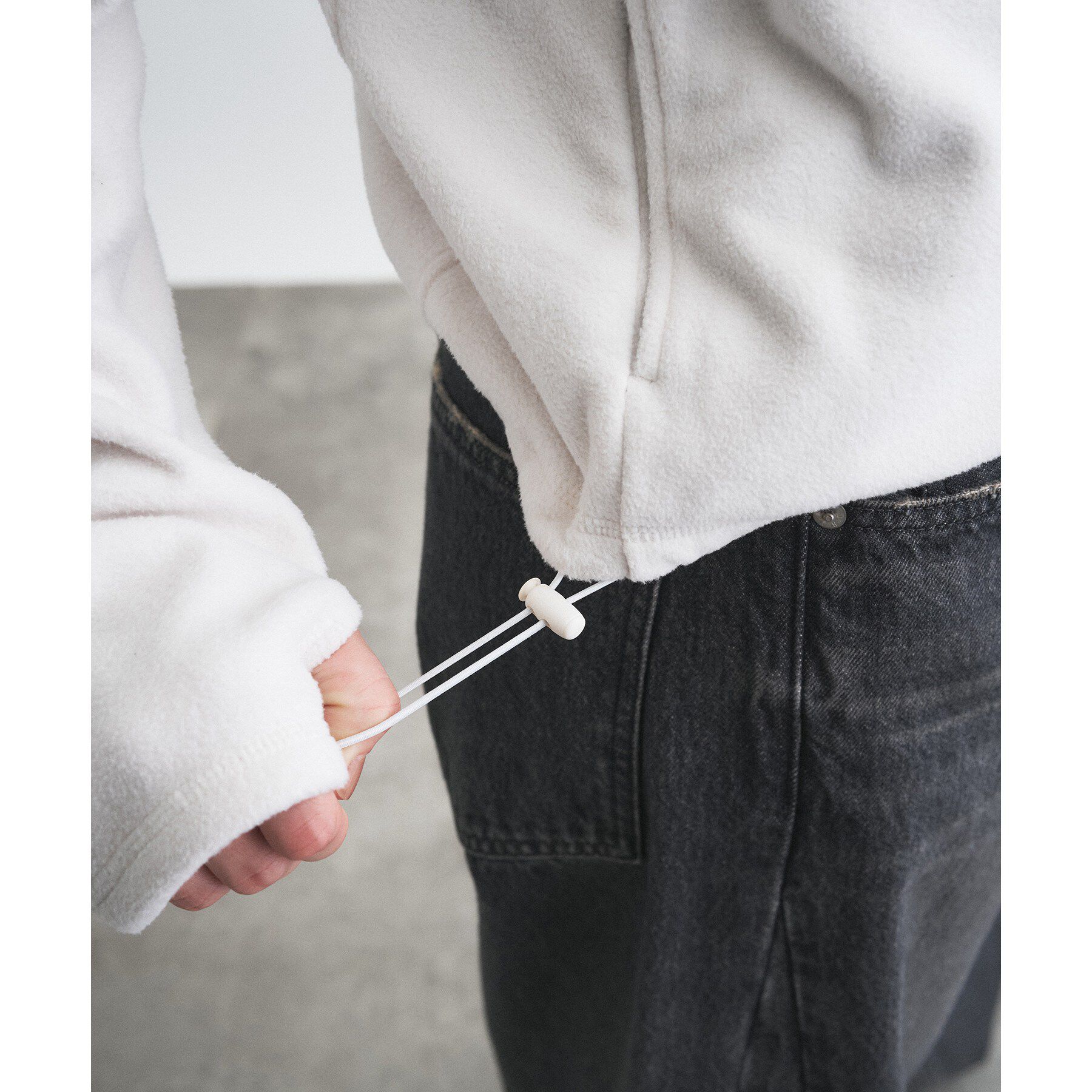 CODE A「Girls department Club｜FLEECE CURVE ZIP BLOUSON」|ブルゾン・スタジャン|