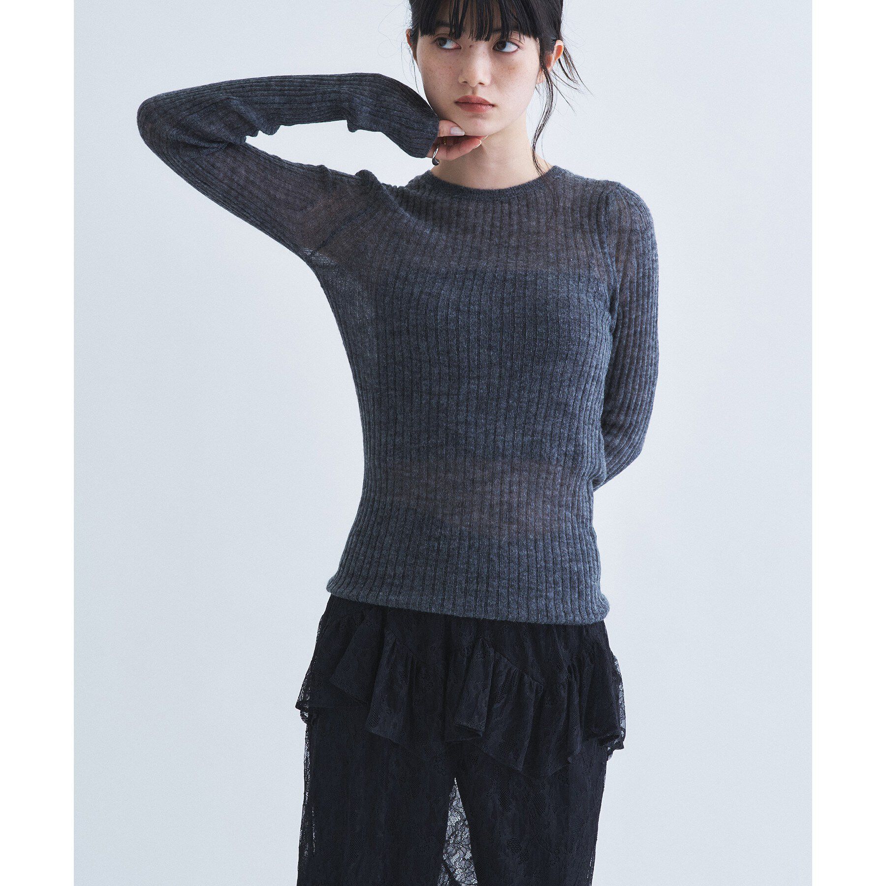 CODE A「sheer mohair pullover」|ニット・セーター|